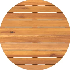 vidaXL Tuinbijzettafel rond Ø70x75 cm massief acaciahout