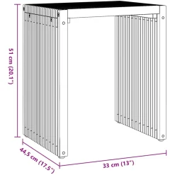 vidaXL Tuin Bijzettafel 3 st Bruin 33 x 44,5 x 51 cm Massief Teakhout