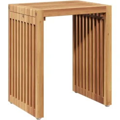 vidaXL Tuin Bijzettafel 3 st Bruin 33 x 44,5 x 51 cm Massief Teakhout