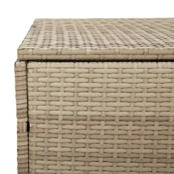 vidaXL Tuinbox beige 110x50x58 cm poly rattan