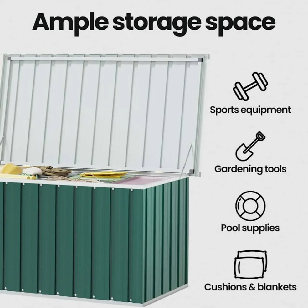 vidaXL Tuinbox Groen 129x67x65 cm