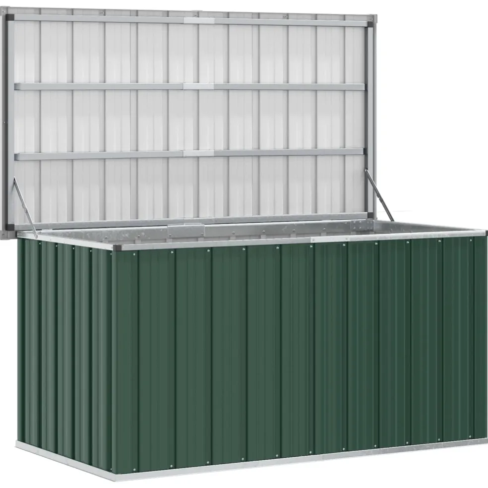vidaXL Tuinbox Groen 129x67x65 cm