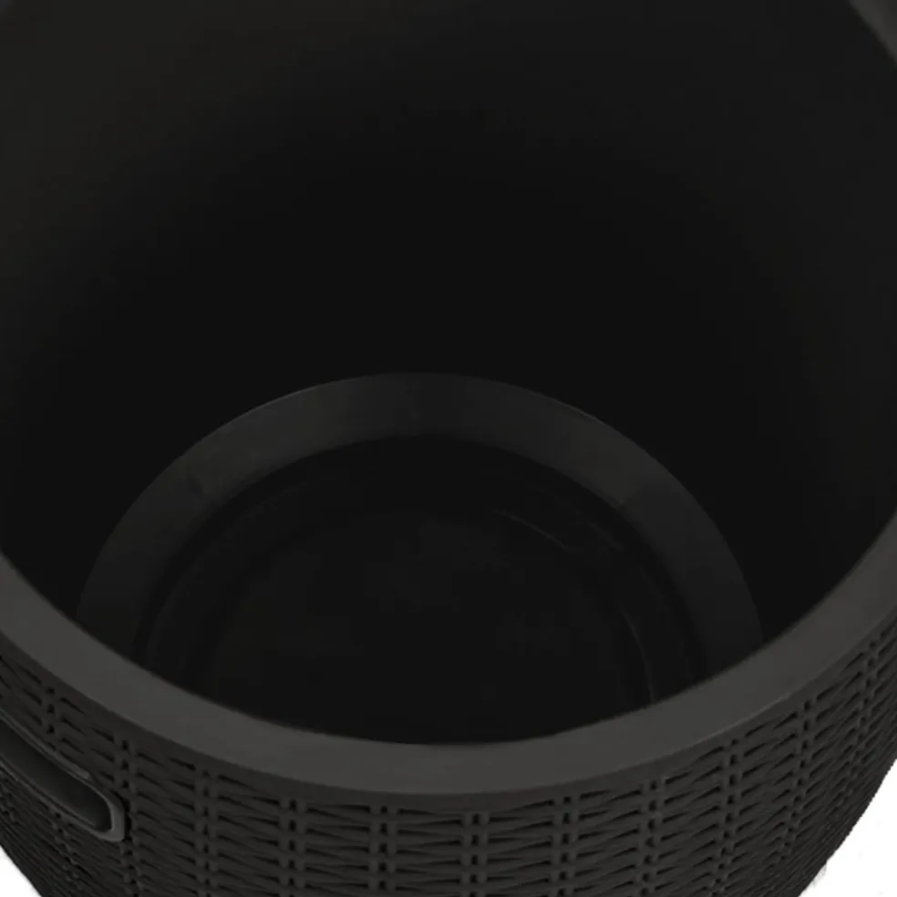 vidaXL Tuinbox 4-in-1 polypropeen zwart