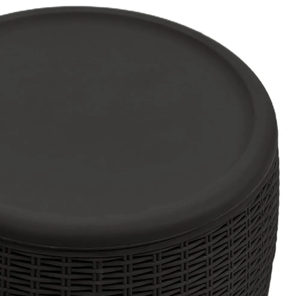 vidaXL Tuinbox 4-in-1 polypropeen zwart