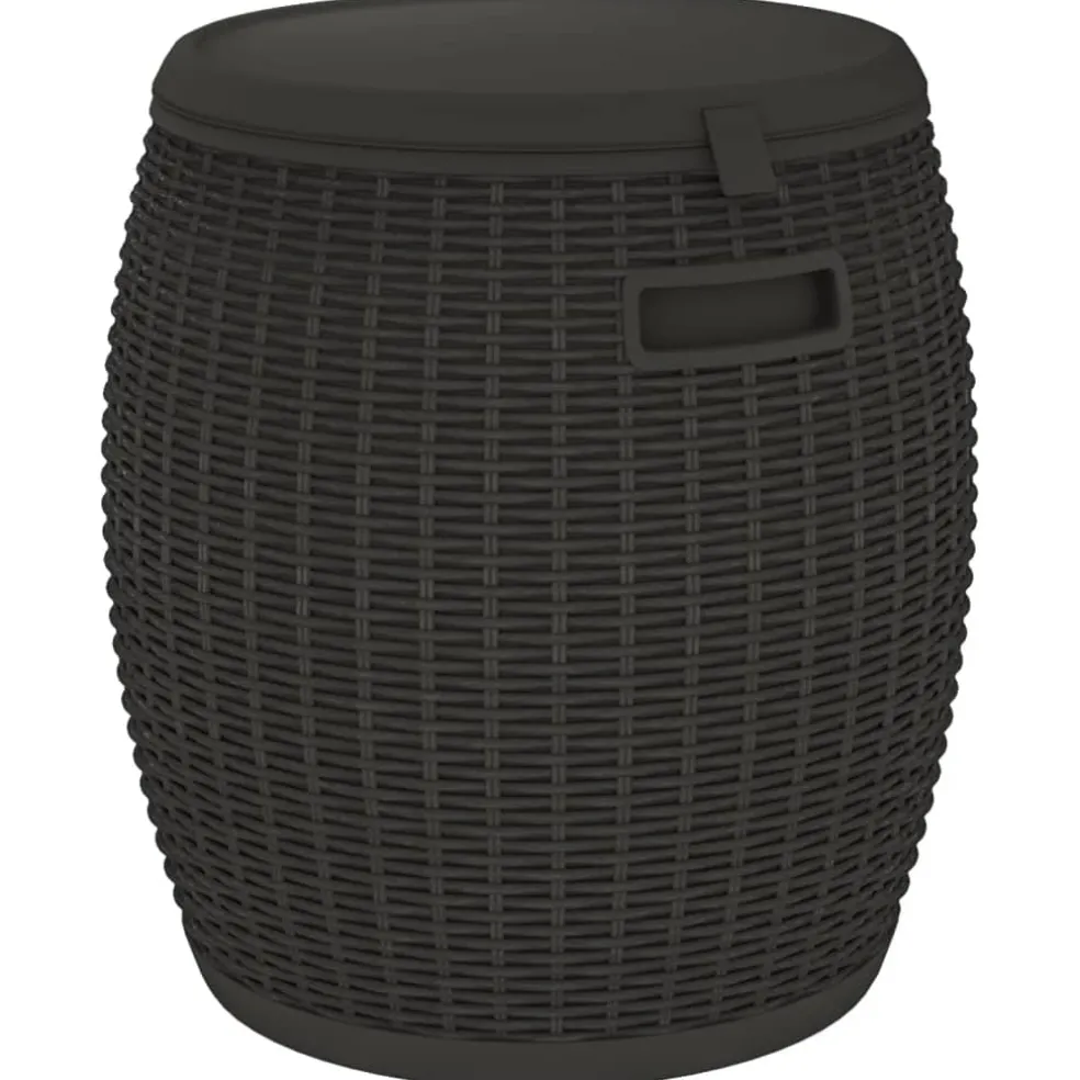 vidaXL Tuinbox 4-in-1 polypropeen zwart