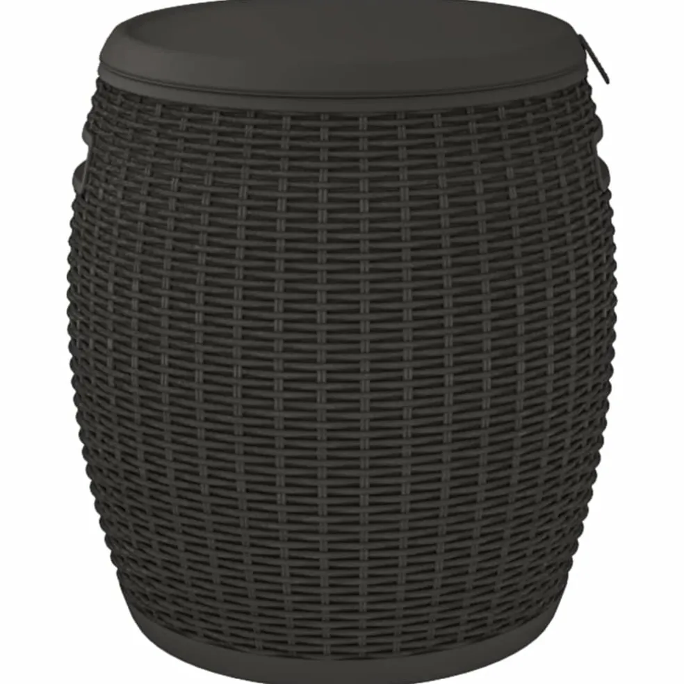 vidaXL Tuinbox 4-in-1 polypropeen zwart