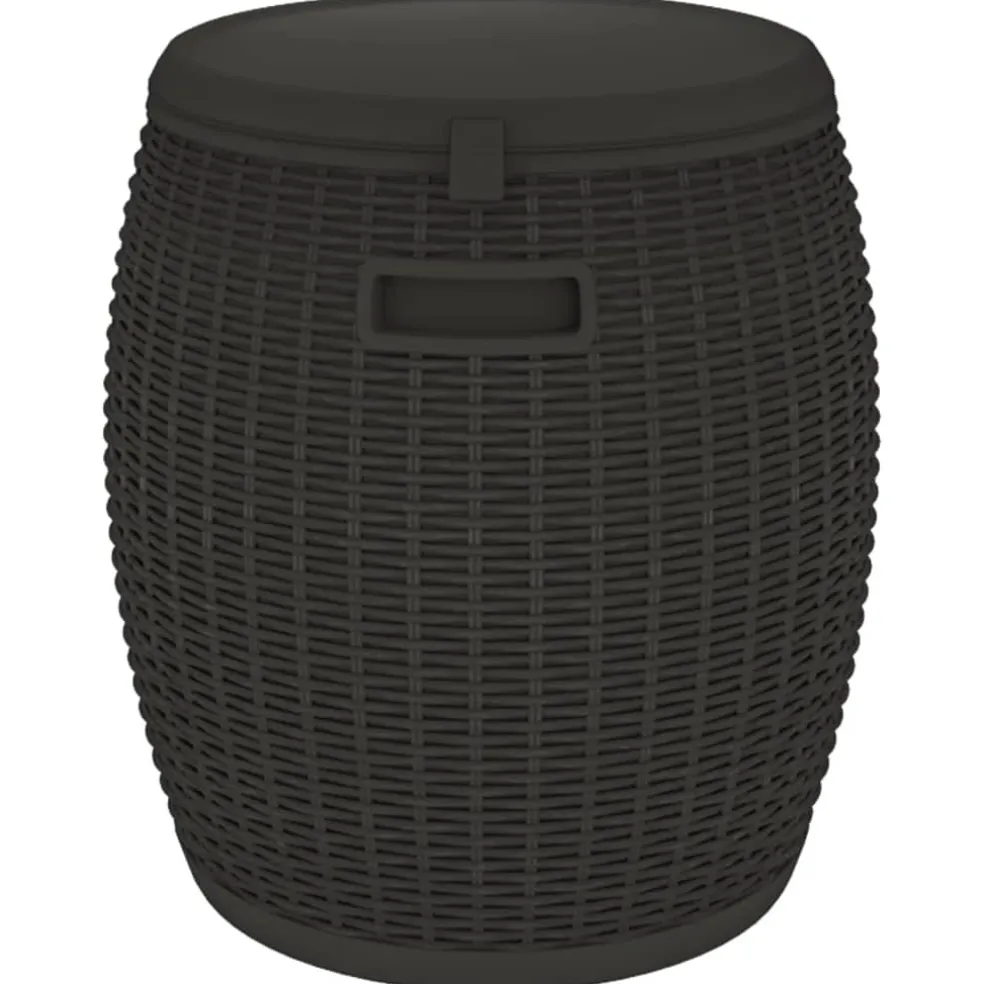 vidaXL Tuinbox 4-in-1 polypropeen zwart
