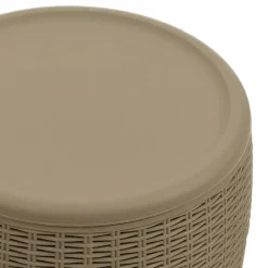 vidaXL Tuinbox 4-in-1 polypropeen lichtbruin