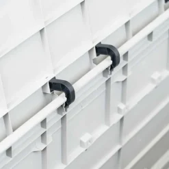 vidaXL Tuinbox 280 L lichtgrijs