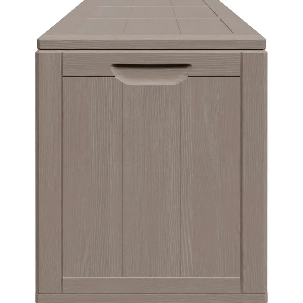 vidaXL Tuinbox 270 L PP houtlook bruin