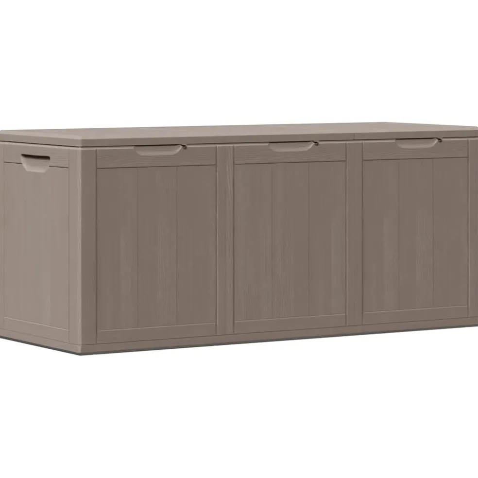 vidaXL Tuinbox 270 L PP houtlook bruin