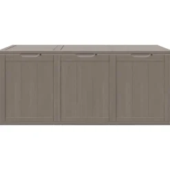 vidaXL Tuinbox 270 L PP houtlook bruin