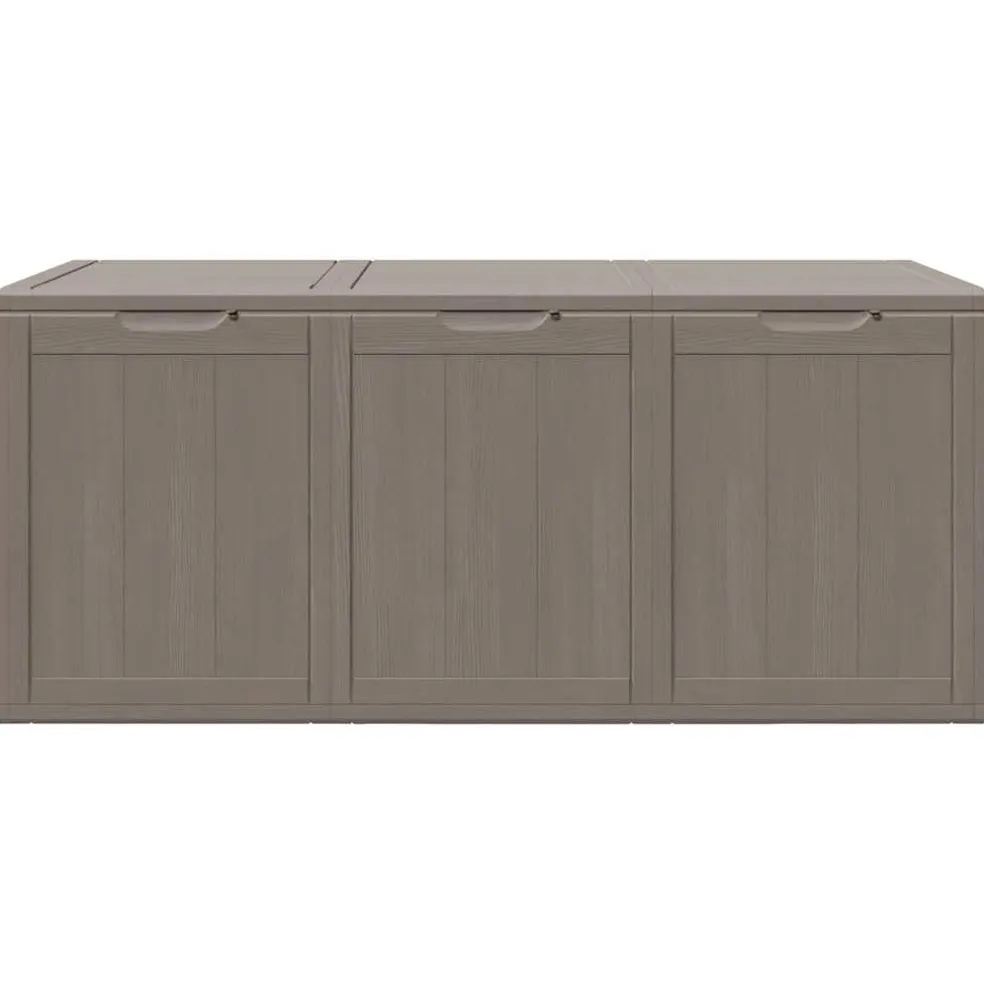 vidaXL Tuinbox 270 L PP houtlook bruin