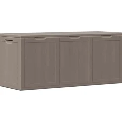vidaXL Tuinbox 270 L PP houtlook bruin