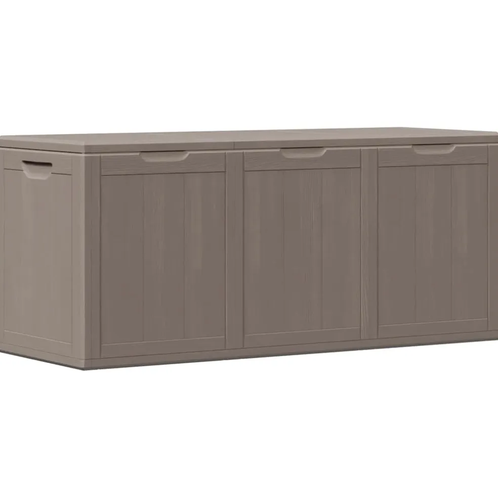 vidaXL Tuinbox 270 L PP houtlook bruin