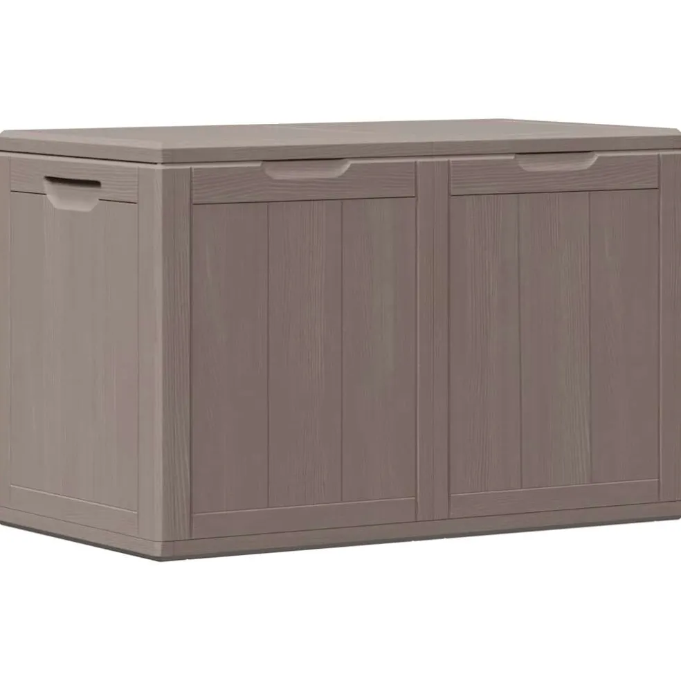 vidaXL Tuinbox 180 L PP houtlook bruin