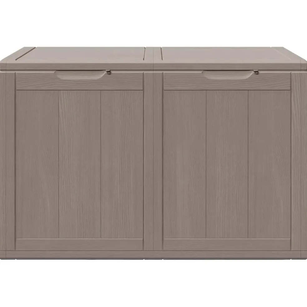 vidaXL Tuinbox 180 L PP houtlook bruin