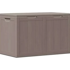 vidaXL Tuinbox 180 L PP houtlook bruin