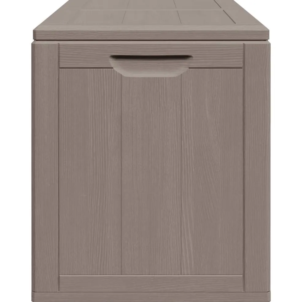 vidaXL Tuinbox 180 L PP houtlook bruin