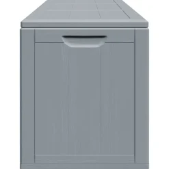 vidaXL Tuinbox 270 L PP houtlook grijs