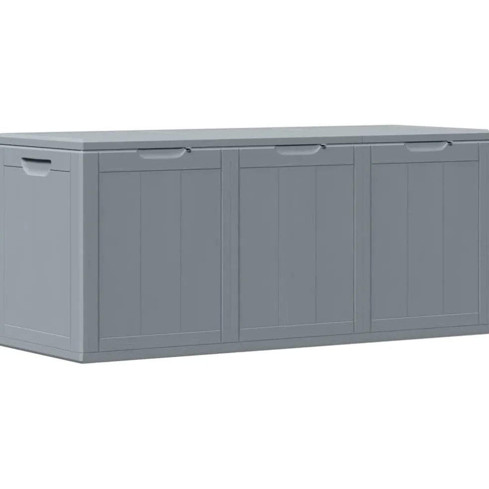 vidaXL Tuinbox 270 L PP houtlook grijs