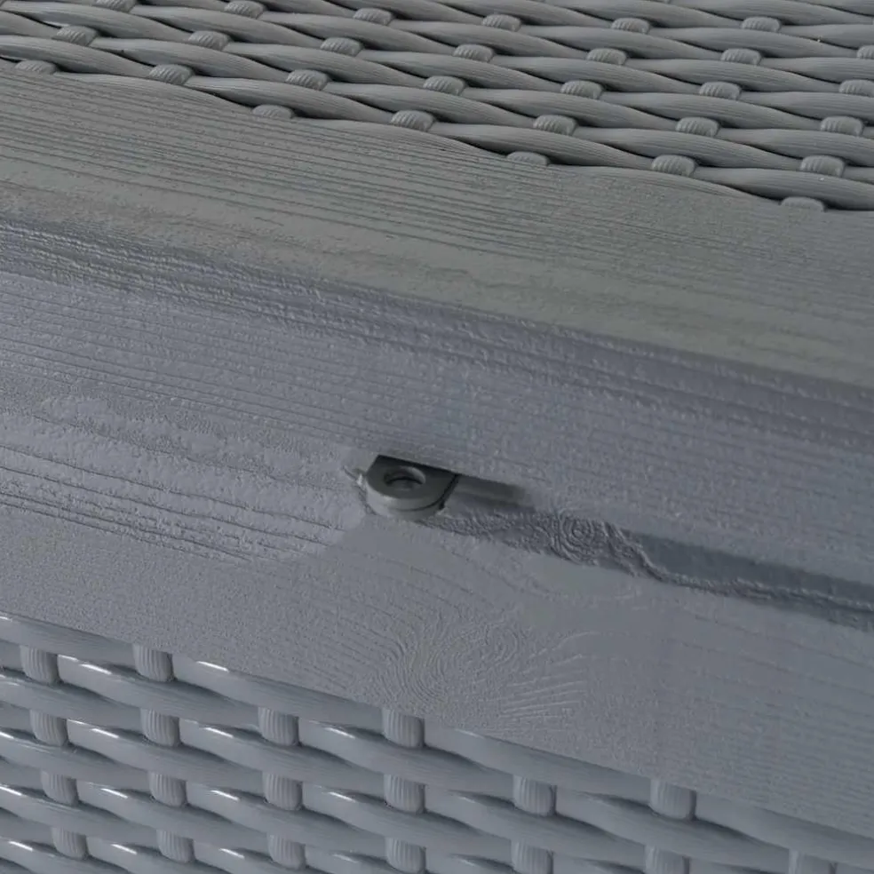vidaXL Tuinbox 270 L PP rattan grijs