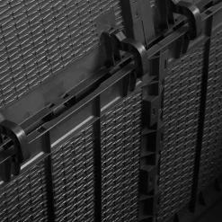 vidaXL Tuinbox 180 L PP rattan zwart