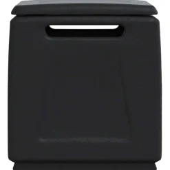 vidaXL Tuinbox 130 L 54x53x57 cm donkergrijs en zwart