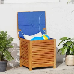 vidaXL Tuinbox met jaloezieën 60x50x56 cm massief acaciahout