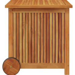 vidaXL Tuinbox met wieltjes 60x50x58 cm massief acaciahout