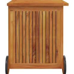 vidaXL Tuinbox met wieltjes 60x50x58 cm massief acaciahout
