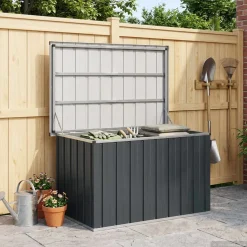 vidaXL Tuinbox 109x67x65 cm antraciet