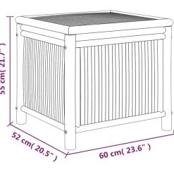 vidaXL Tuinbox 60x52x55 cm bamboe