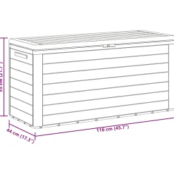 vidaXL Tuinbox 78x44x55 cm bruin