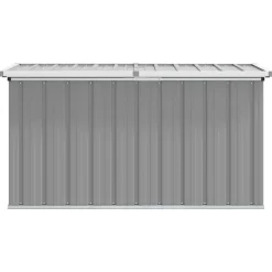 vidaXL Tuinbox 129x67x65 cm grijs