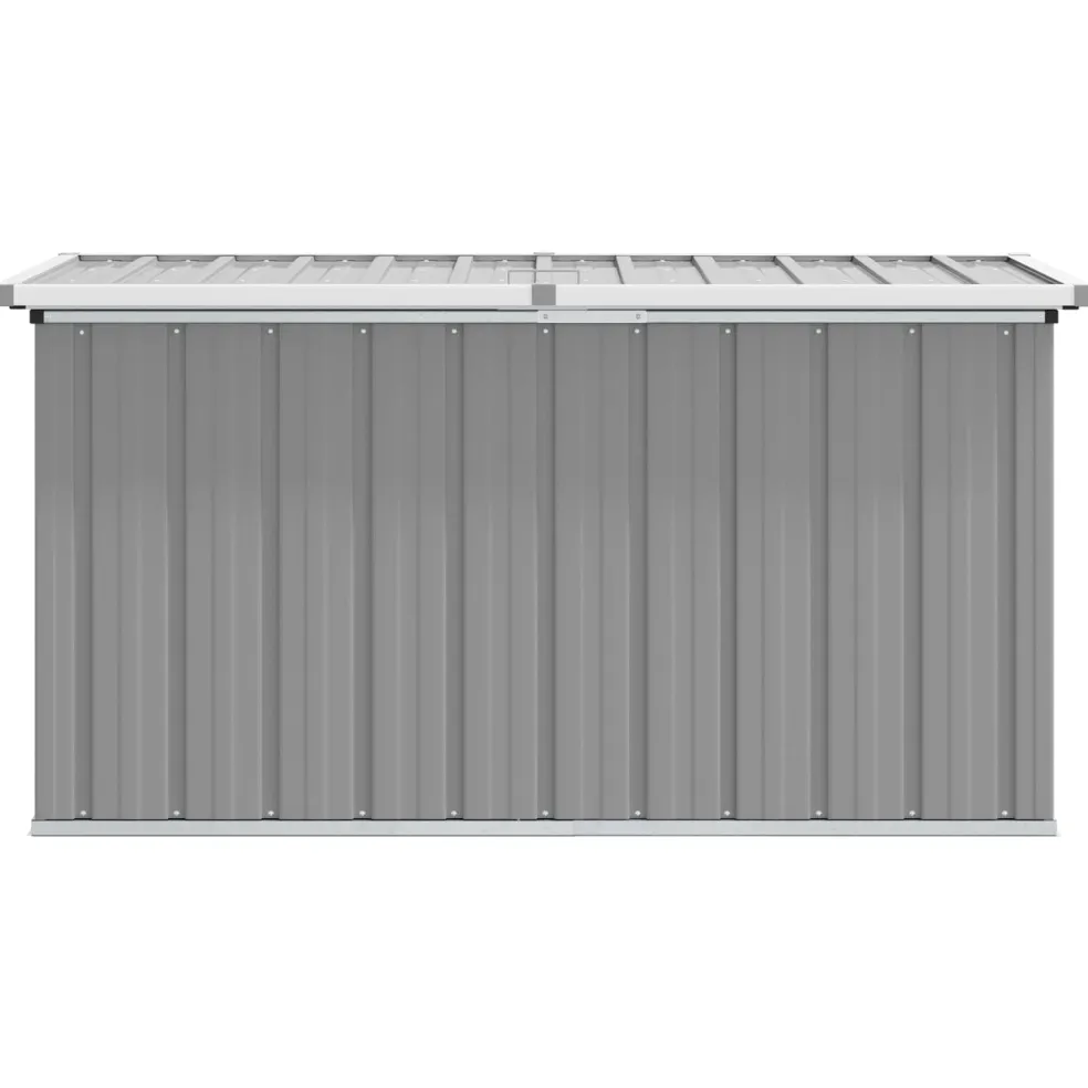 vidaXL Tuinbox 129x67x65 cm grijs