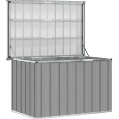 vidaXL Tuinbox 109x67x65 cm grijs