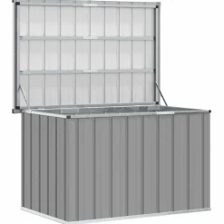 vidaXL Tuinbox 109x67x65 cm grijs