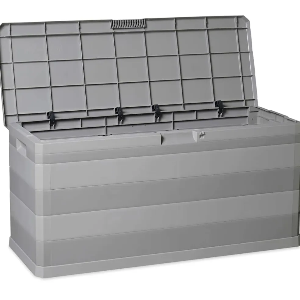 vidaXL Tuinbox 117x45x56 cm grijs