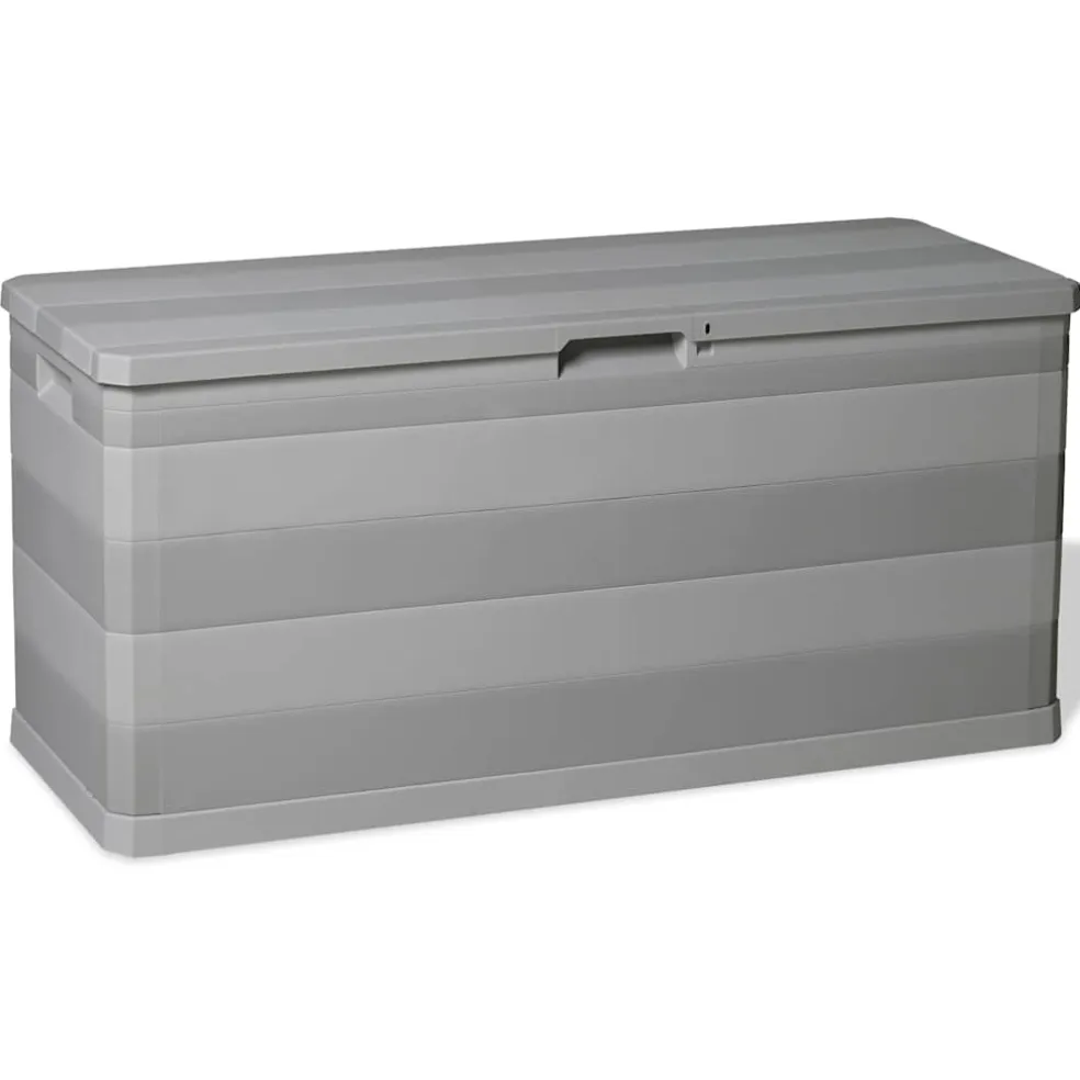 vidaXL Tuinbox 117x45x56 cm grijs