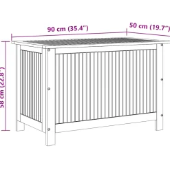 vidaXL Tuinbox 90x50x58 cm massief acaciahout