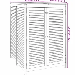 vidaXL Tuinbox 70x87x104 cm massief acaciahout