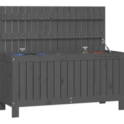 vidaXL Tuinbox 108x42,5x54 cm massief grenenhout grijs