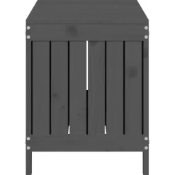 vidaXL Tuinbox 108x42,5x54 cm massief grenenhout grijs