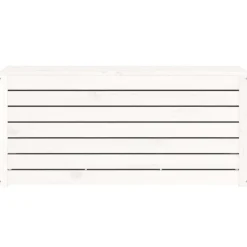 vidaXL Tuinbox 101x50,5x46,5 cm massief grenenhout wit
