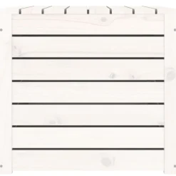vidaXL Tuinbox 101x50,5x46,5 cm massief grenenhout wit