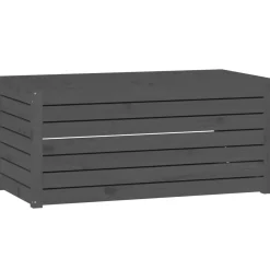 vidaXL Tuinbox 101x50,5x46,5 cm massief grenenhout grijs