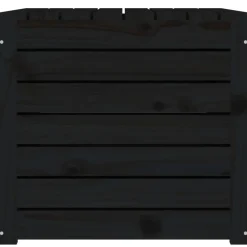 vidaXL Tuinbox 101x50,5x46,5 cm massief grenenhout zwart