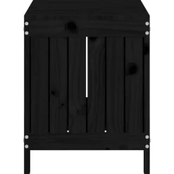 vidaXL Tuinbox 76x42,5x54 cm massief grenenhout zwart