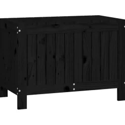 vidaXL Tuinbox 76x42,5x54 cm massief grenenhout zwart